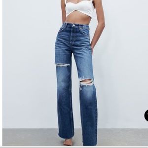 Zara wide leg jeans